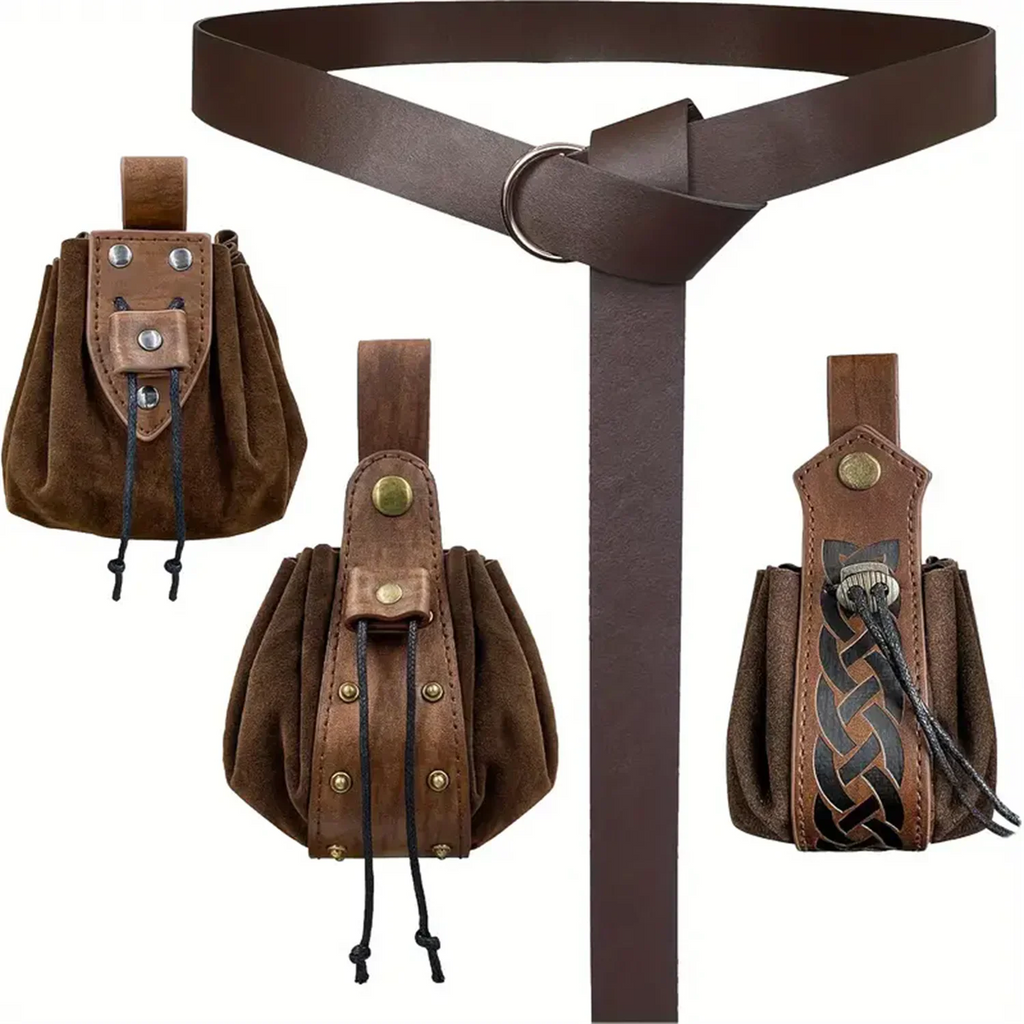 Medieval Retro Waist Bag Viking Hanging Belt Coin Purse Knight Fanny