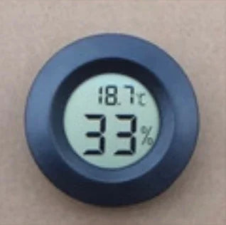 Mini Digital Thermometer Hygrometer – Round LCD Panel Mount