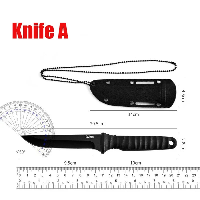 Outdoor Fixed Blade Camping Knife with Sheath | Stainless Steel