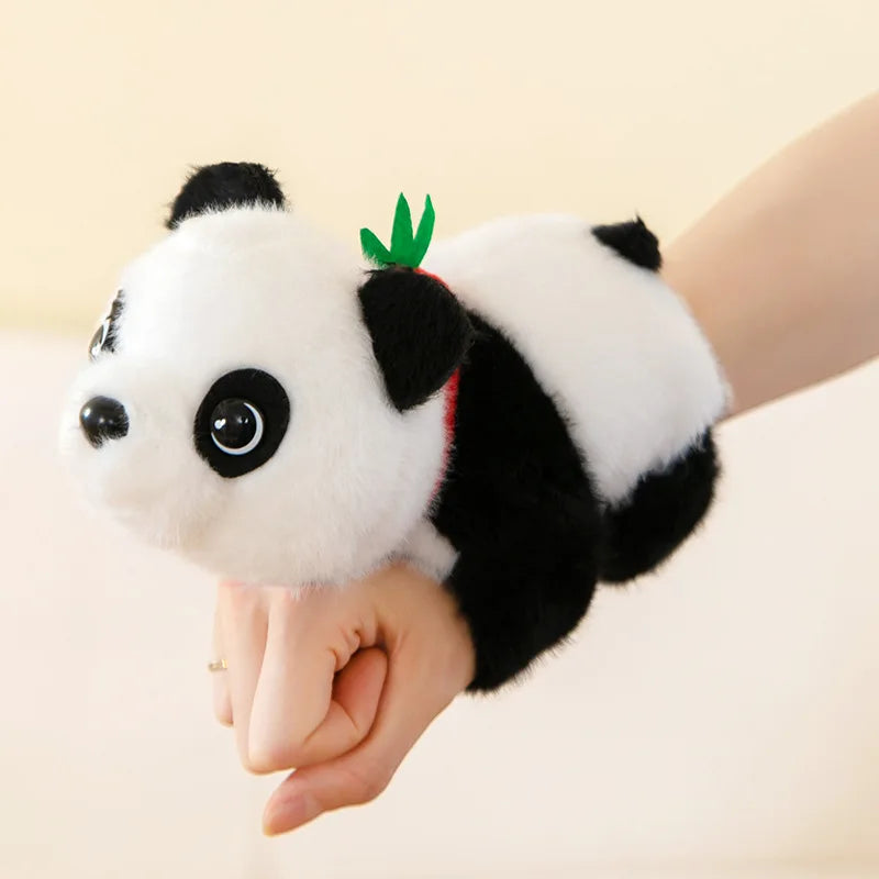Panda Tiger Papa Ring Bracelet Plush Toy Arm Decoration Doll Curtain