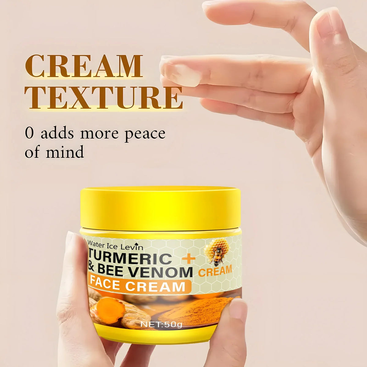 Turmeric & Bee Venom Collagen Face Cream | Deep Moisturizer