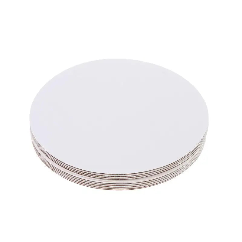 10-Pack Round Cake Boards 8/10/12 Inch | Corrugated Cardboard