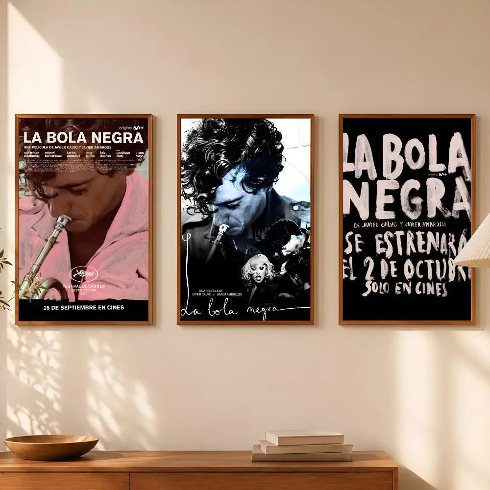 La Bola Negra Black Ball HD Wall Art Poster – Self-Stick Decor