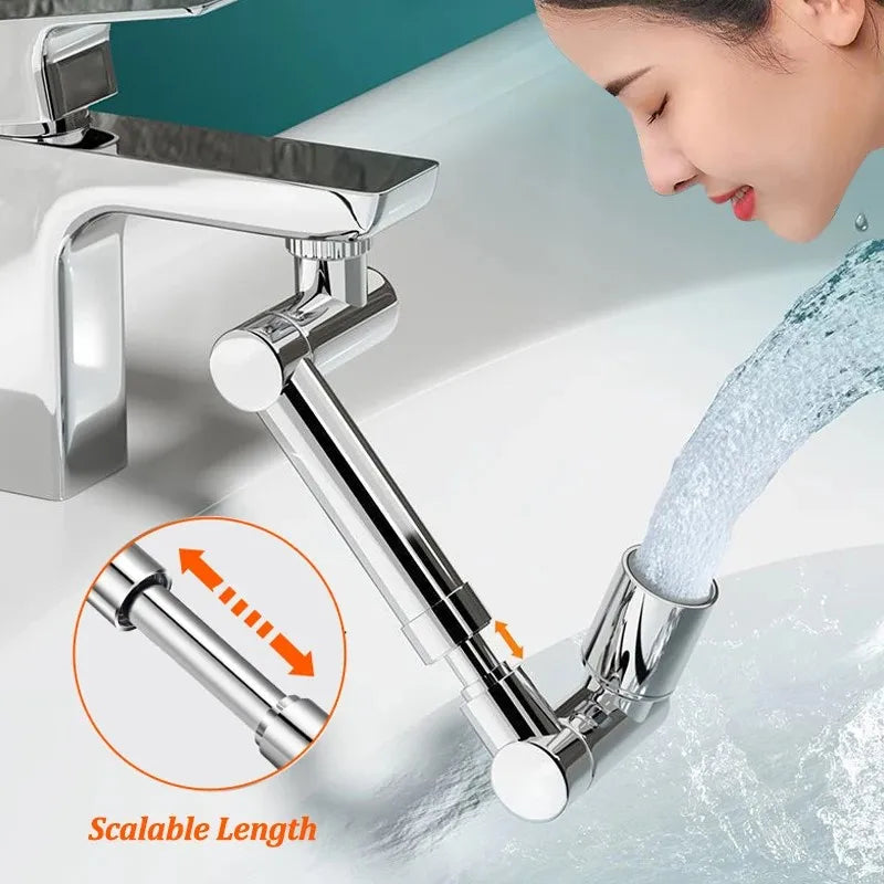 360° Swivel Metal Faucet Aerator – Splash-Proof Water Saver