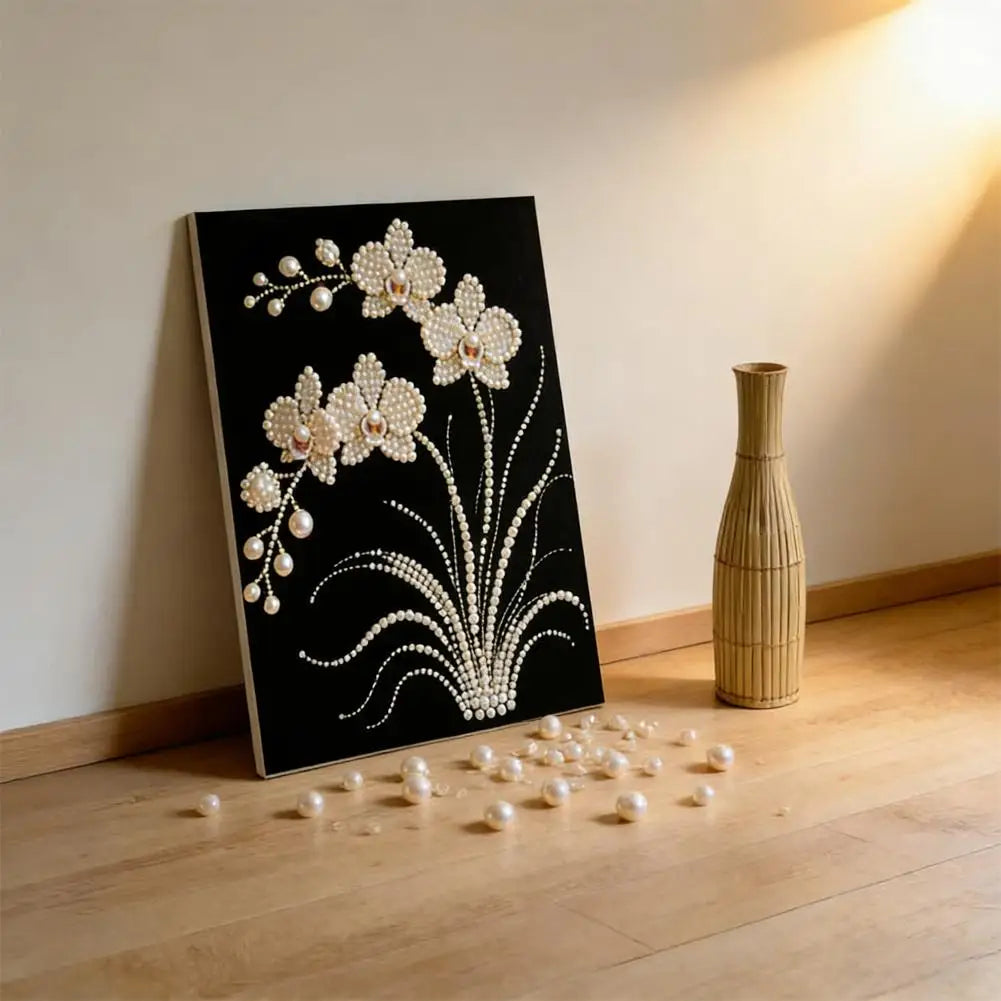 DIY Pearl Gem Painting Kit – Floral Art for Adults 20×30cm