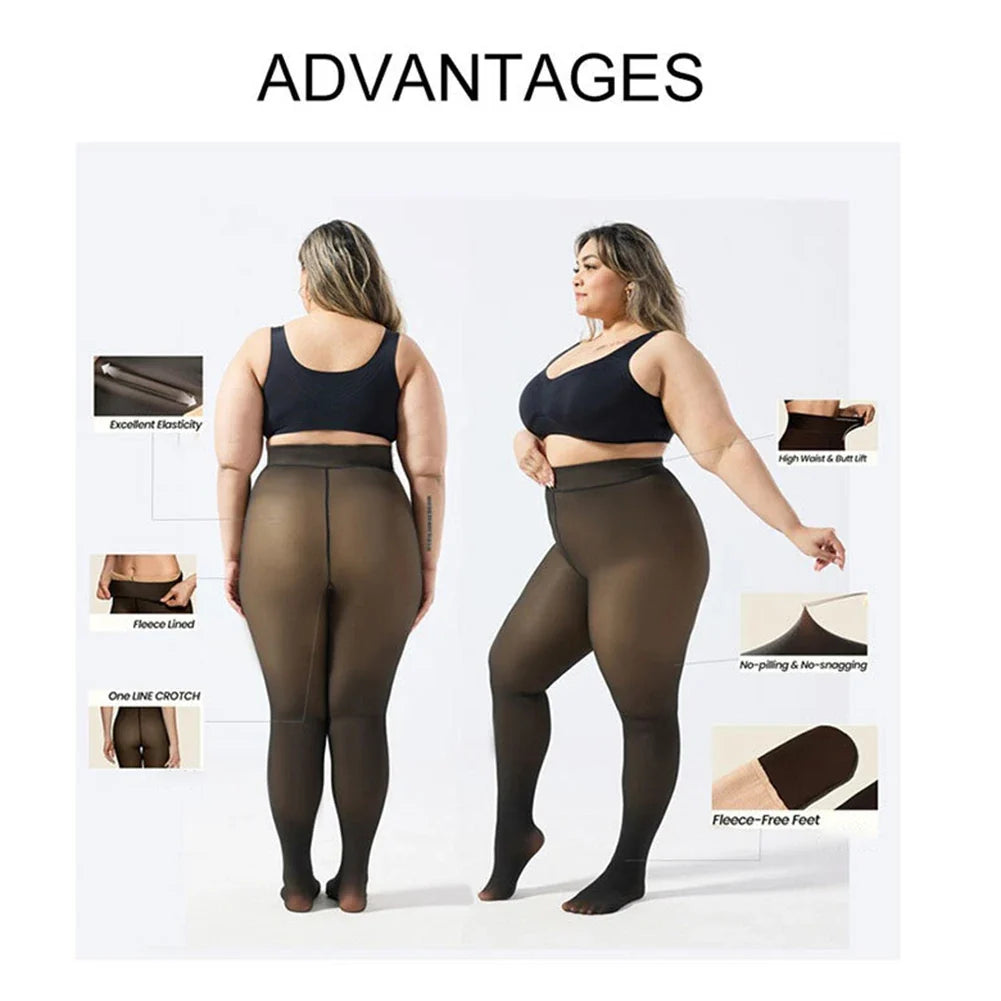 Women's Fleece Lined Thermal Tights – Thick Warm Leggings