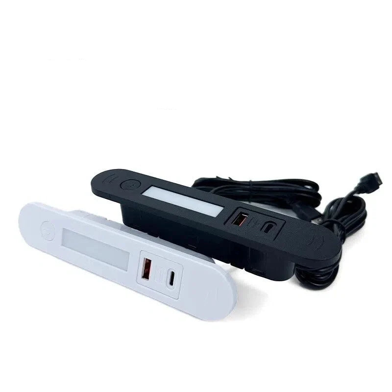 USB Type-c Charging Socket Led Light Multi-function Embedded Night