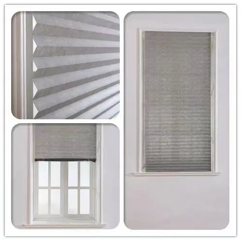 Easy Install Light Filtering Pleated Paper Shades Window Temporary