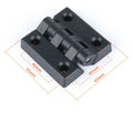 Professional ABS Plastic Door Hinge Black Durable Cabinet