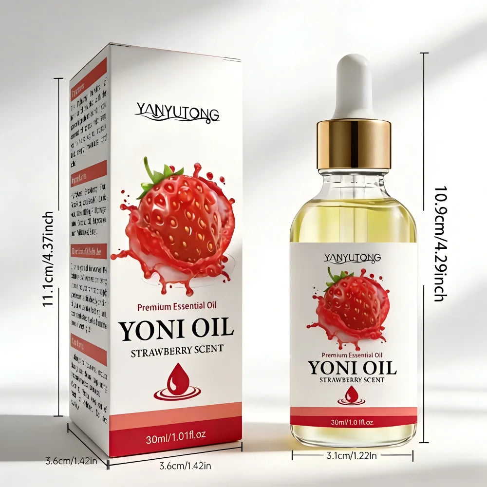 Yoni Oil 30ml – Strawberry Scented Natural pH Balance & Odor Relief