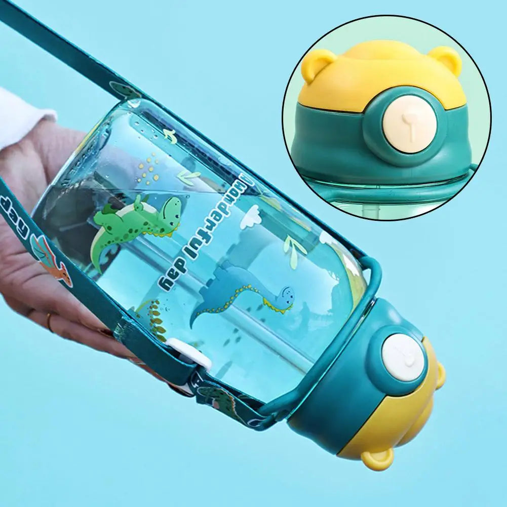 650ml Dinosaur Kids Water Bottle – BPA-Free Leakproof Sippy Cup