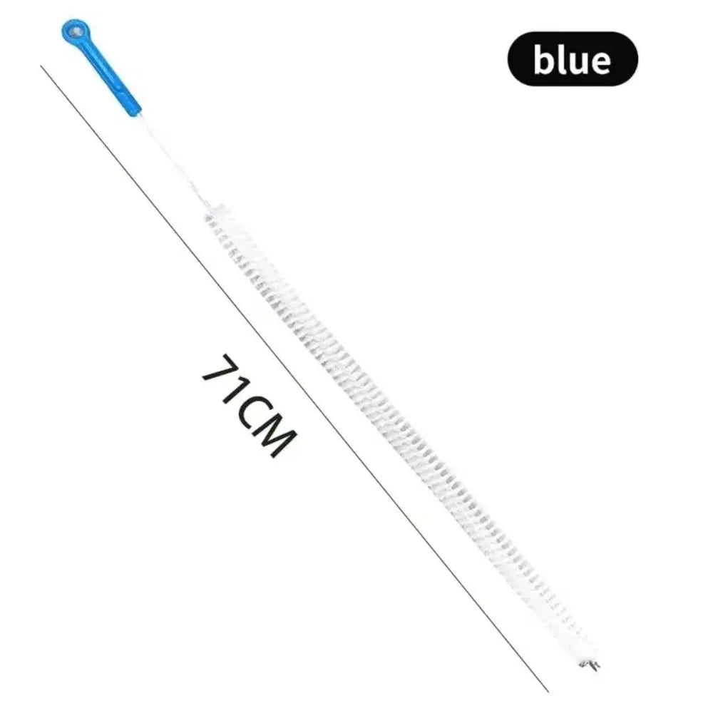 Household Cleaning Nylon Sewer Brush Flexible Metal Pipeline Tools