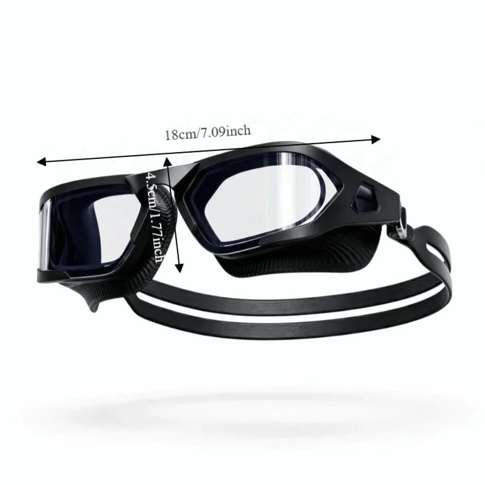 HD Anti-Fog Swimming Goggles – UV Protection Wide View
