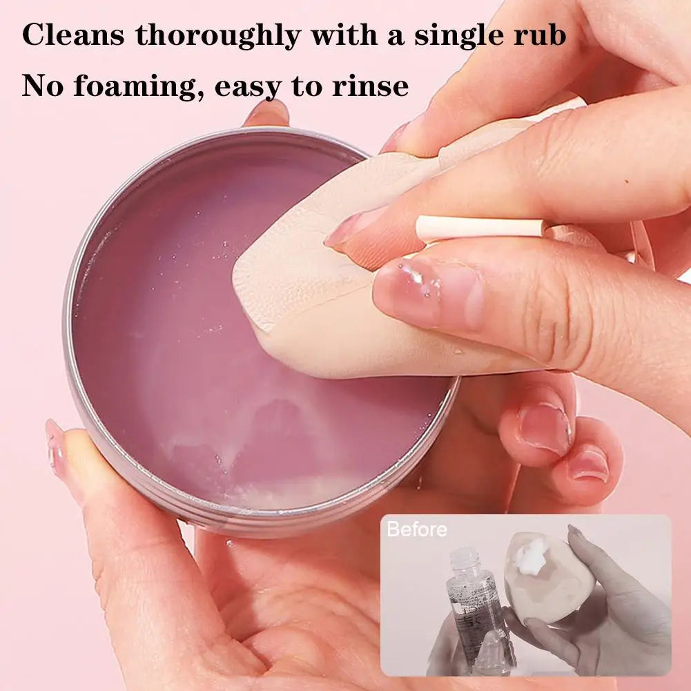Makeup Brush Cleaner Soap & Silicone Mat – Deep Cleans Tools