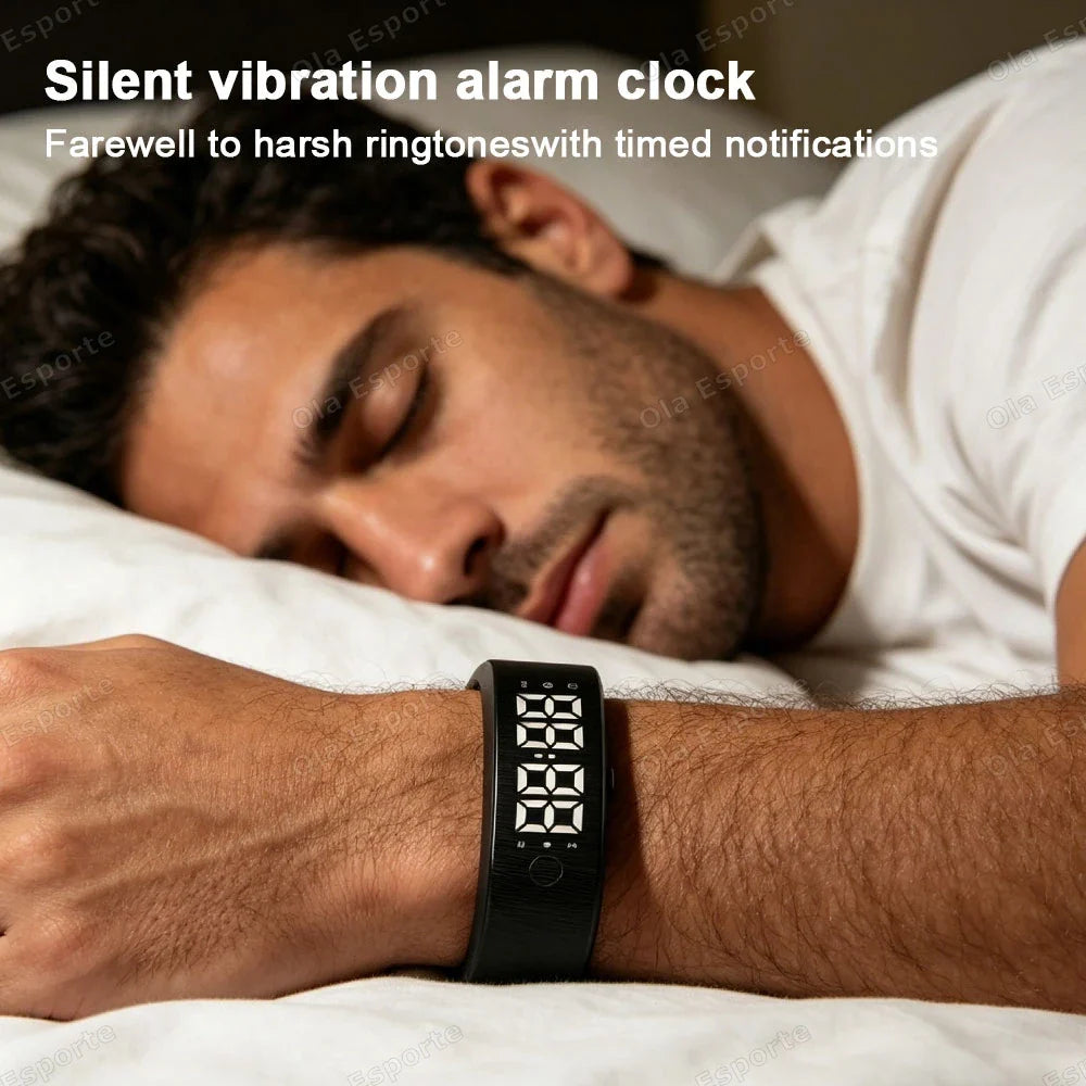 LED Fitness Bracelet | Alarm Clock, Pedometer & Sleep Tracker