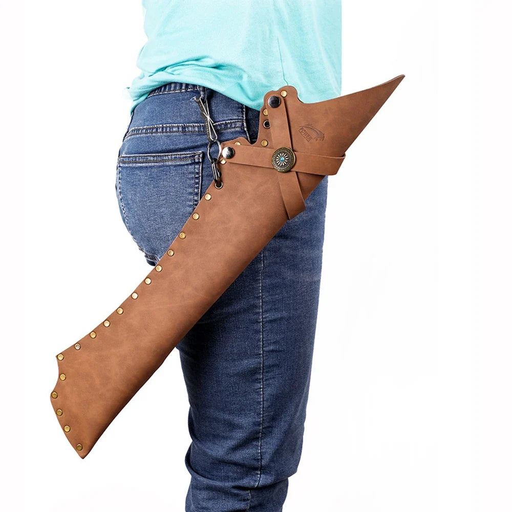 PU Leather Arrow Quiver Archery Bag Brown Black Retro Hunting