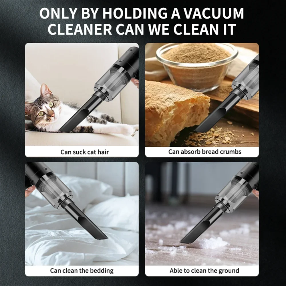 5-in-1 Cordless Handheld Vacuum – Car, Home & Pet Hair