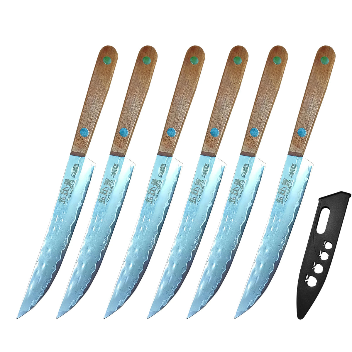 Damascus Steel Chef's Knife – Wood Handle Kitchen Knife