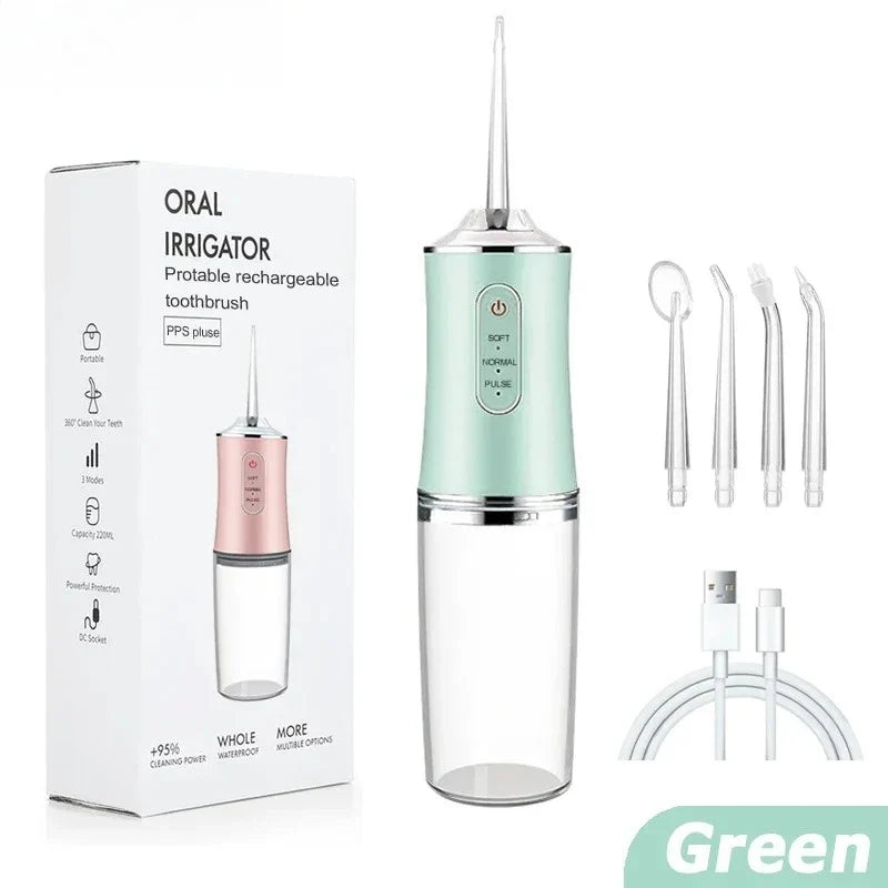 Cordless Water Flosser Electric Oral Irrigator 3 Modes IPX7