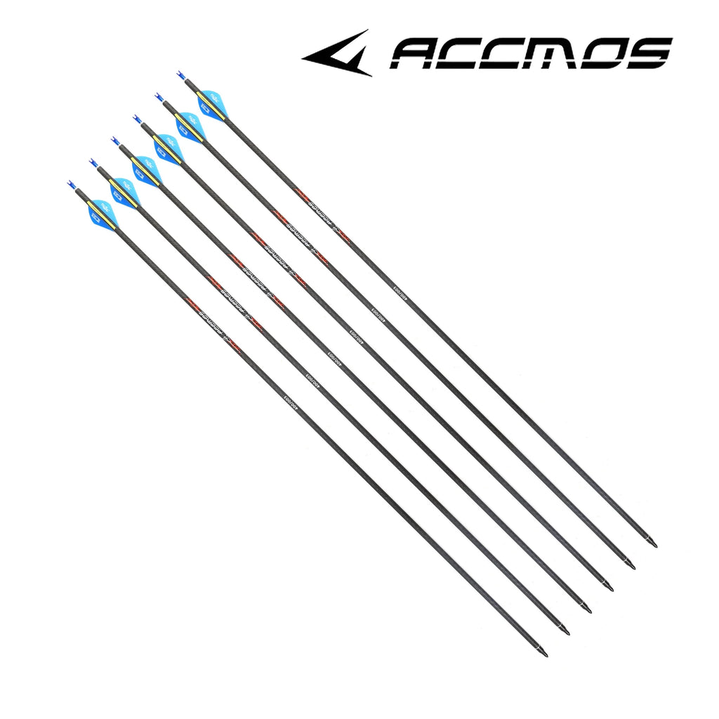 6 ID6 2 3K Weave Pure Carbon Arrows Spine 200 250 300 350 500 Shaft