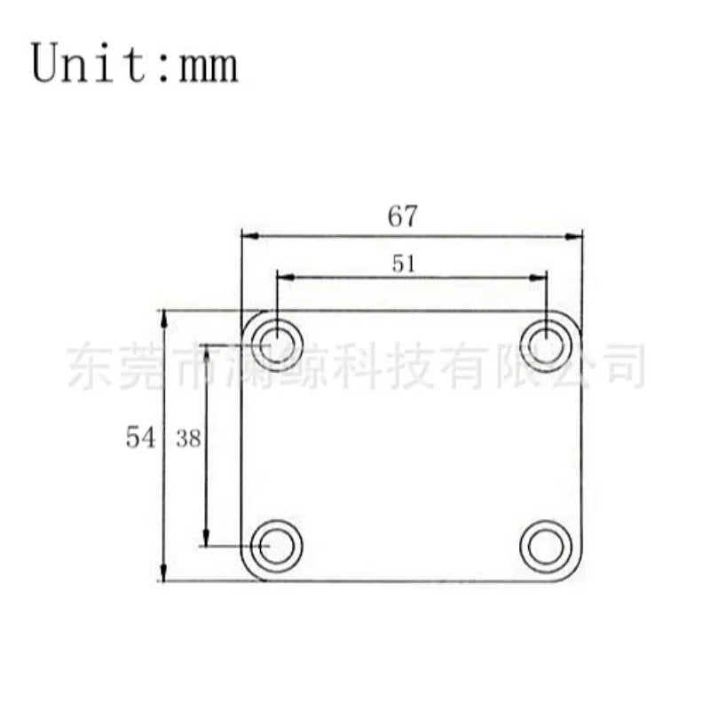 Bronze Electric Bass Guitar Reinforcement Body Connecting Steel Plate