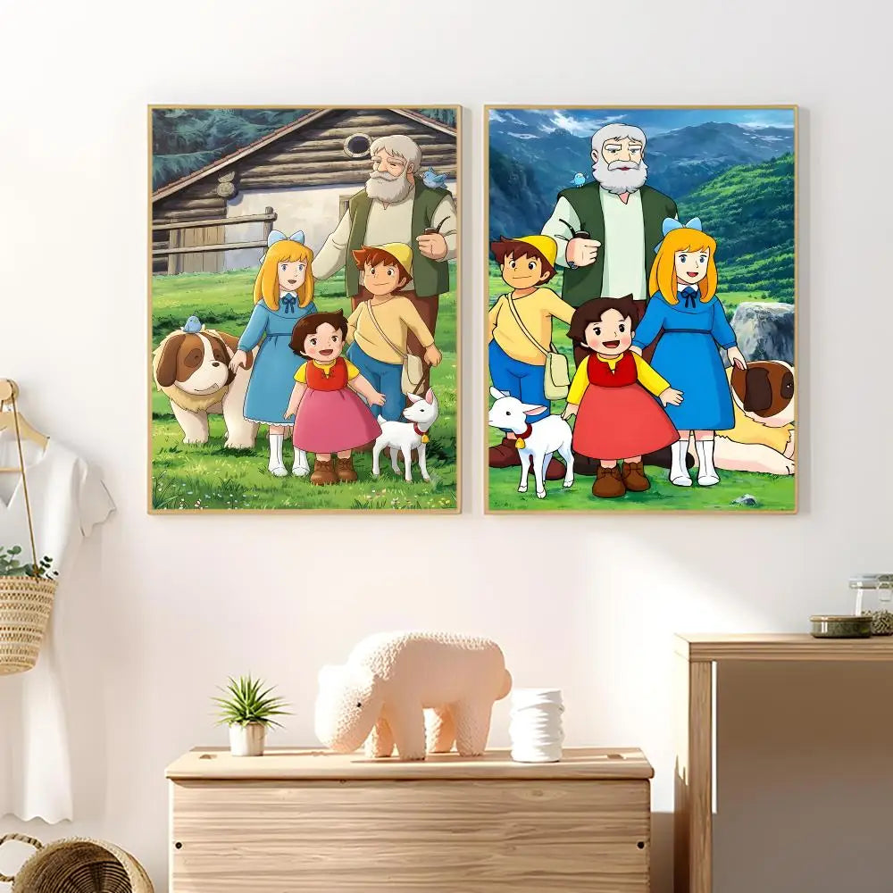 Heidi Girl of the Alps Poster – HD Waterproof Wall Stickers