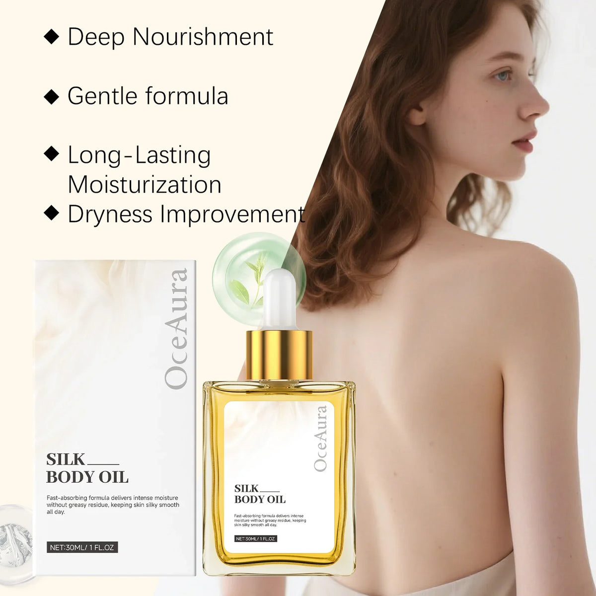 OceAura Hydrating Body Oil | Moisturizing, Brightening, Smoothing