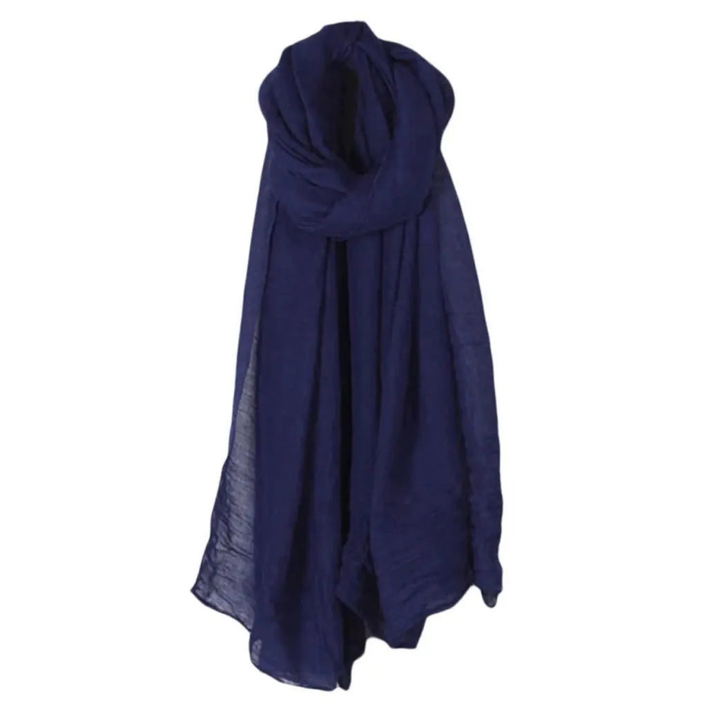 Women's Oversized Cotton Linen Scarf Shawl Wrap – 16 Colors