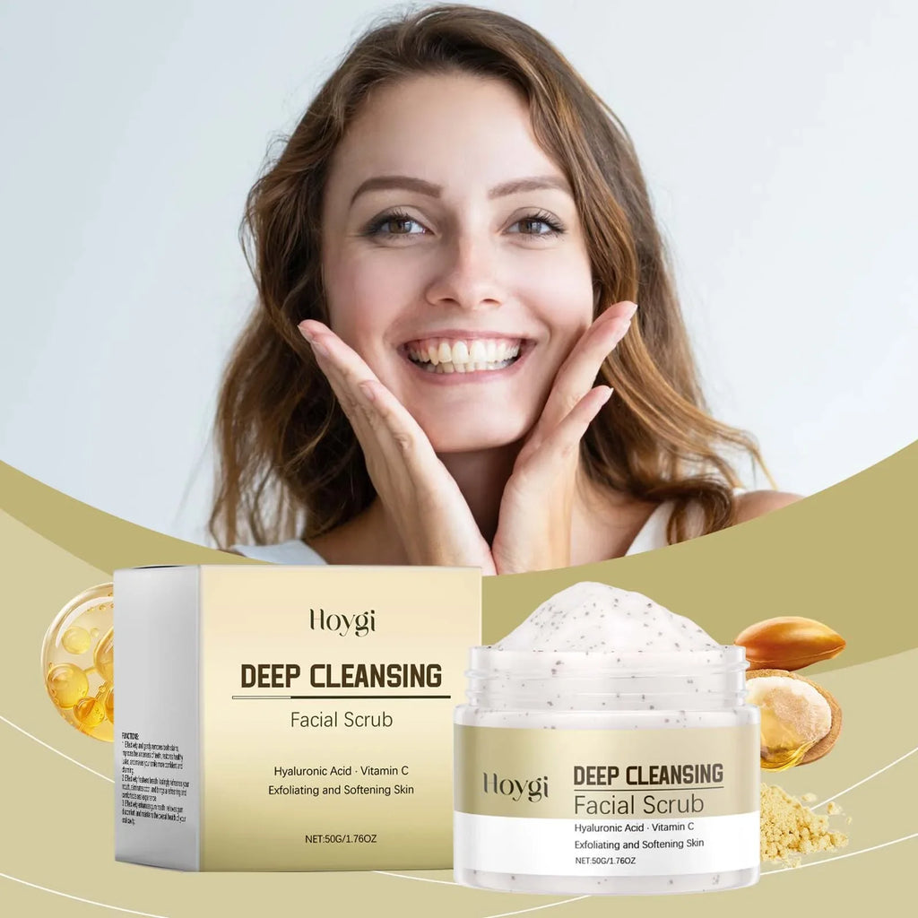 Hoygi Deep Cleansing Facial Scrub – Pore Refining Exfoliator