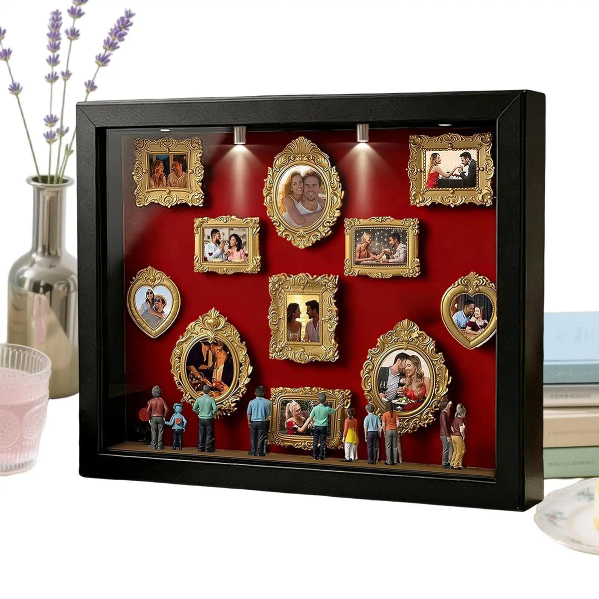 Silhouette Box Photo Display Case Light 11 Miniature Frame 8