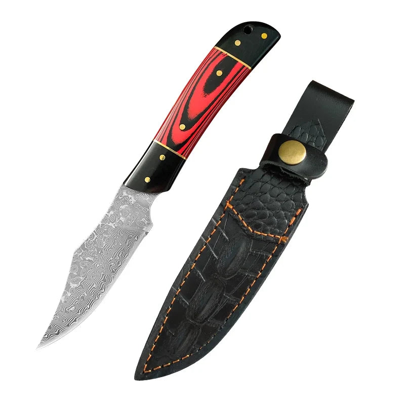 InLeung VG10 Damascus Steel Kitchen Knife – Wood Handle