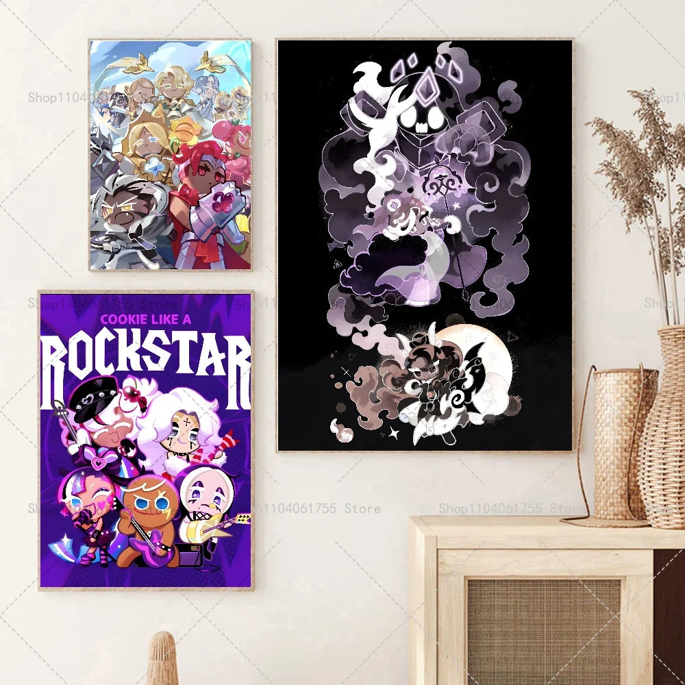 Cookie Run Kingdom Game Poster – Waterproof Wall Art Sticker