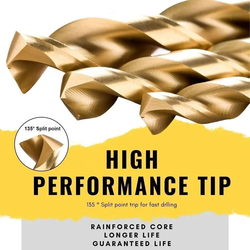 99-Piece HSS Metric Drill Bit Set – Metal, Wood & Plastic