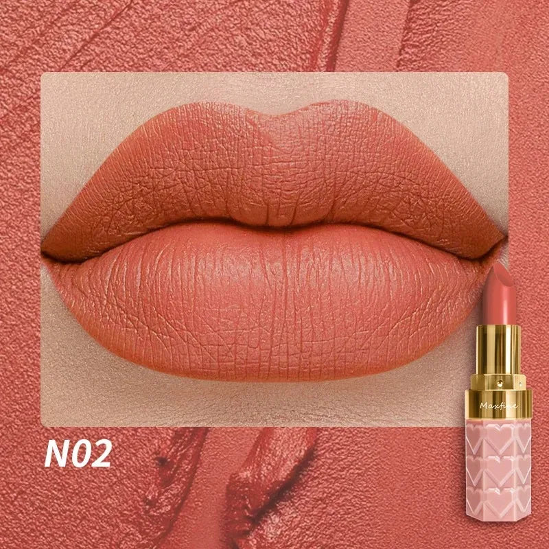 Nude Matte Lipsticks 4 Colors Waterproof Long Lasting Lip Stick Not
