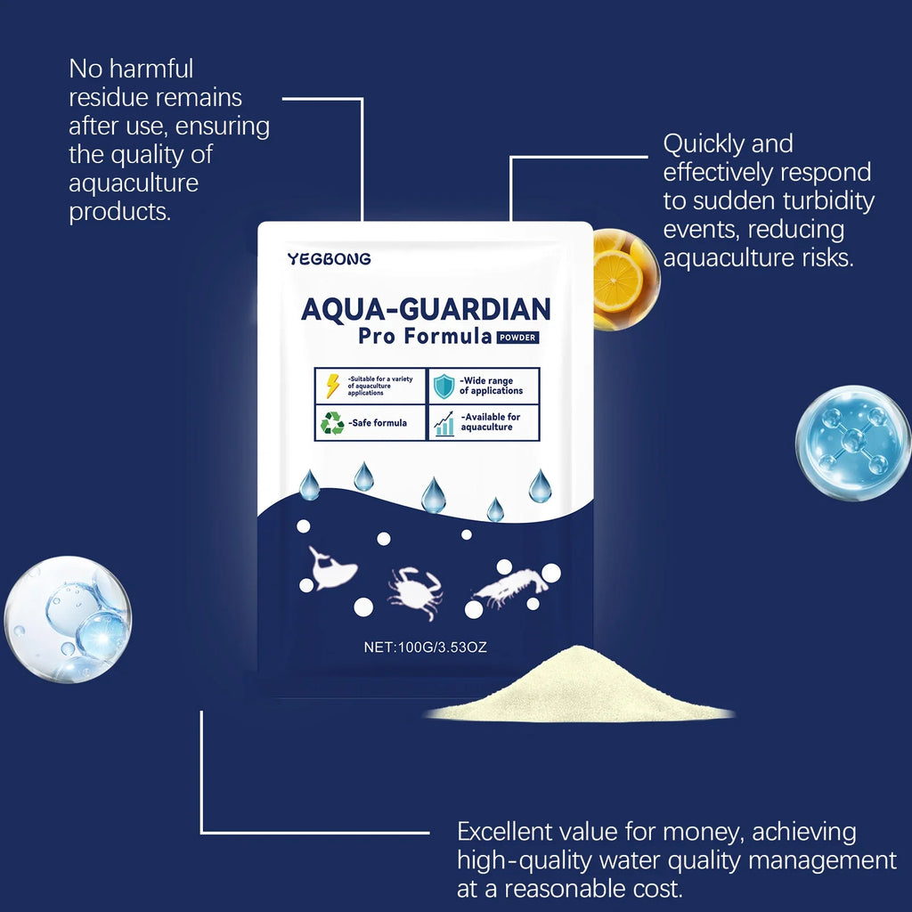 Aqua-Guardian Water Clarifier Powder 100g | Fish Tank & Aquarium