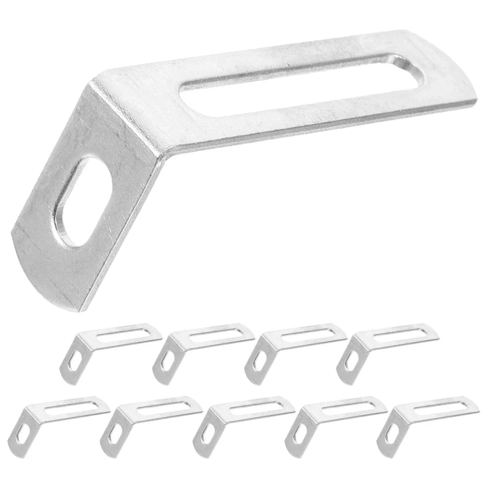 L-shape Corner Bracket Metal Brace Shelf Support Cabinet Fix