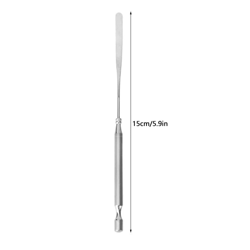 Stainless Steel Nail Art Gel Spatula & Pigment Mixing Tool