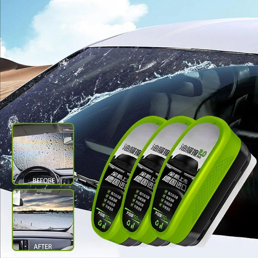 1 Automotive Car Oil Film Cleaning Brush Glass Remover Window