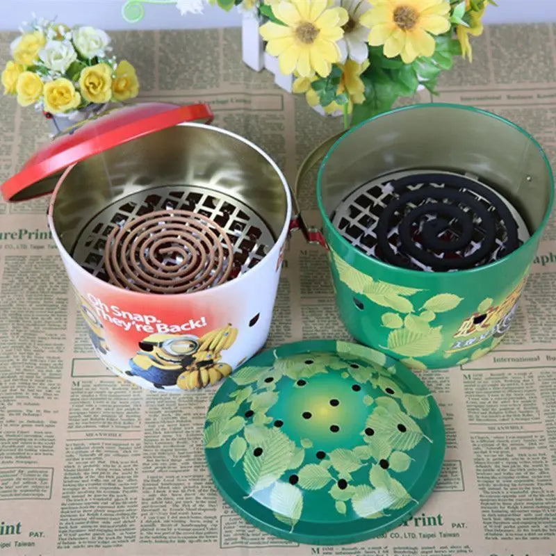 Home Lid Anti-heat Mosquito Incense Bucket Great Outdoor Camping Tool