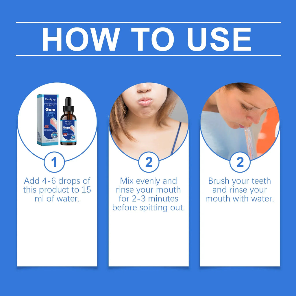 30ml Gum Care Oral Drops – Fresh Breath Daily Mouth Rinse