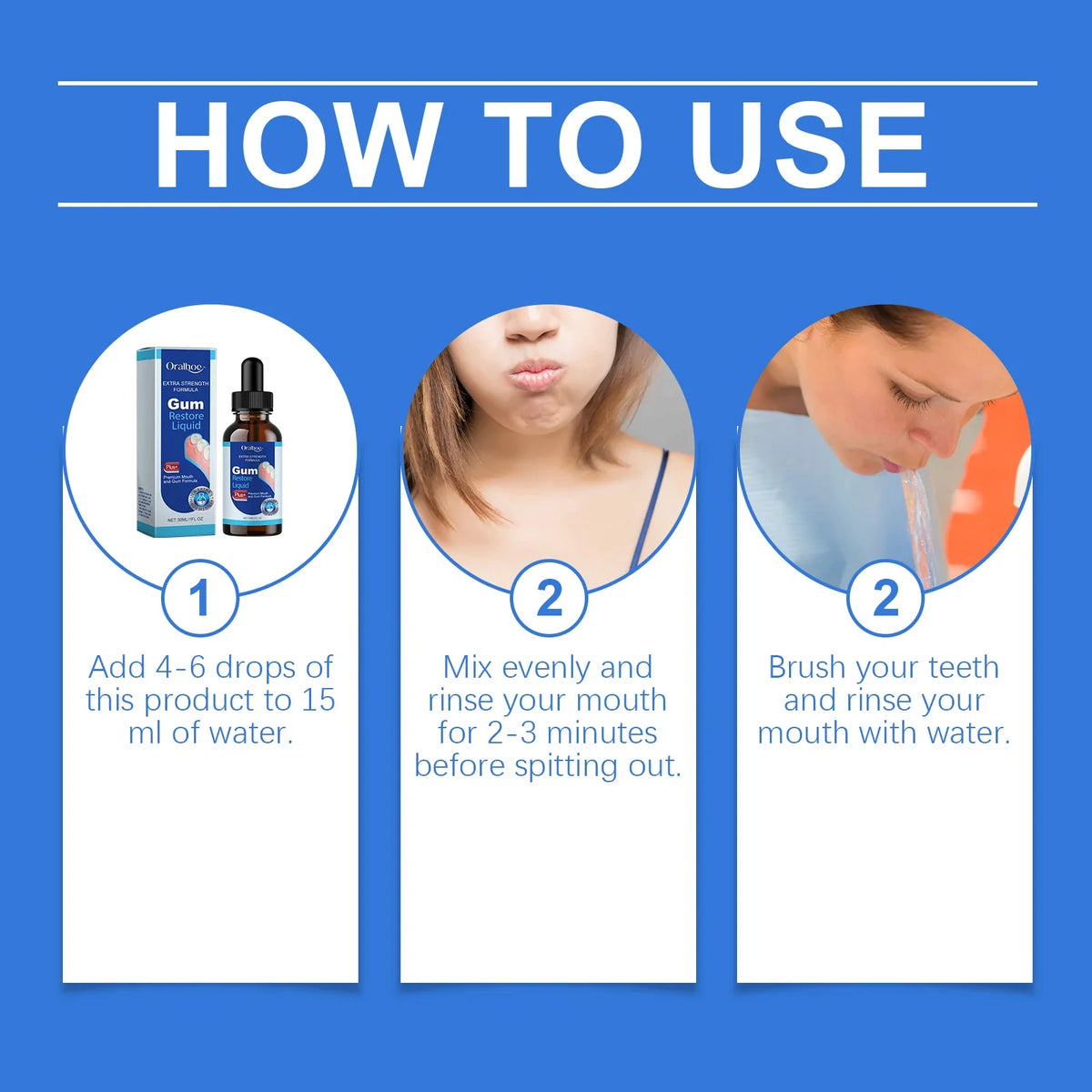 30ml Gum Care Oral Drops – Fresh Breath Daily Mouth Rinse
