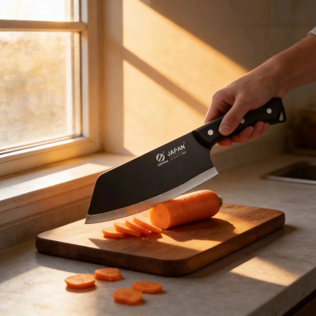 Stainless Steel Chinese Chef's Cleaver – Forged Kitchen Knife