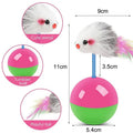 Tumbler Mouse Roly Poly Cat Toy – Feather Interactive Pet Toy