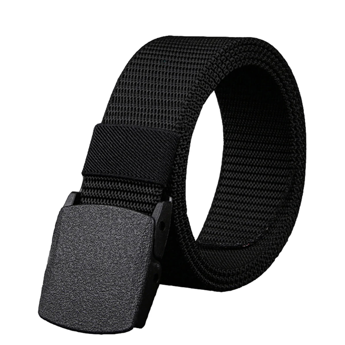 Unisex Nylon Tactical Belt – Non-Magnetic Plastic Buckle