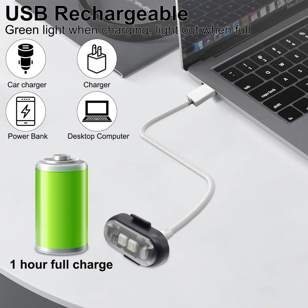 RGB LED Drone & Motorcycle Strobe Light | 8 Colors Remote USB