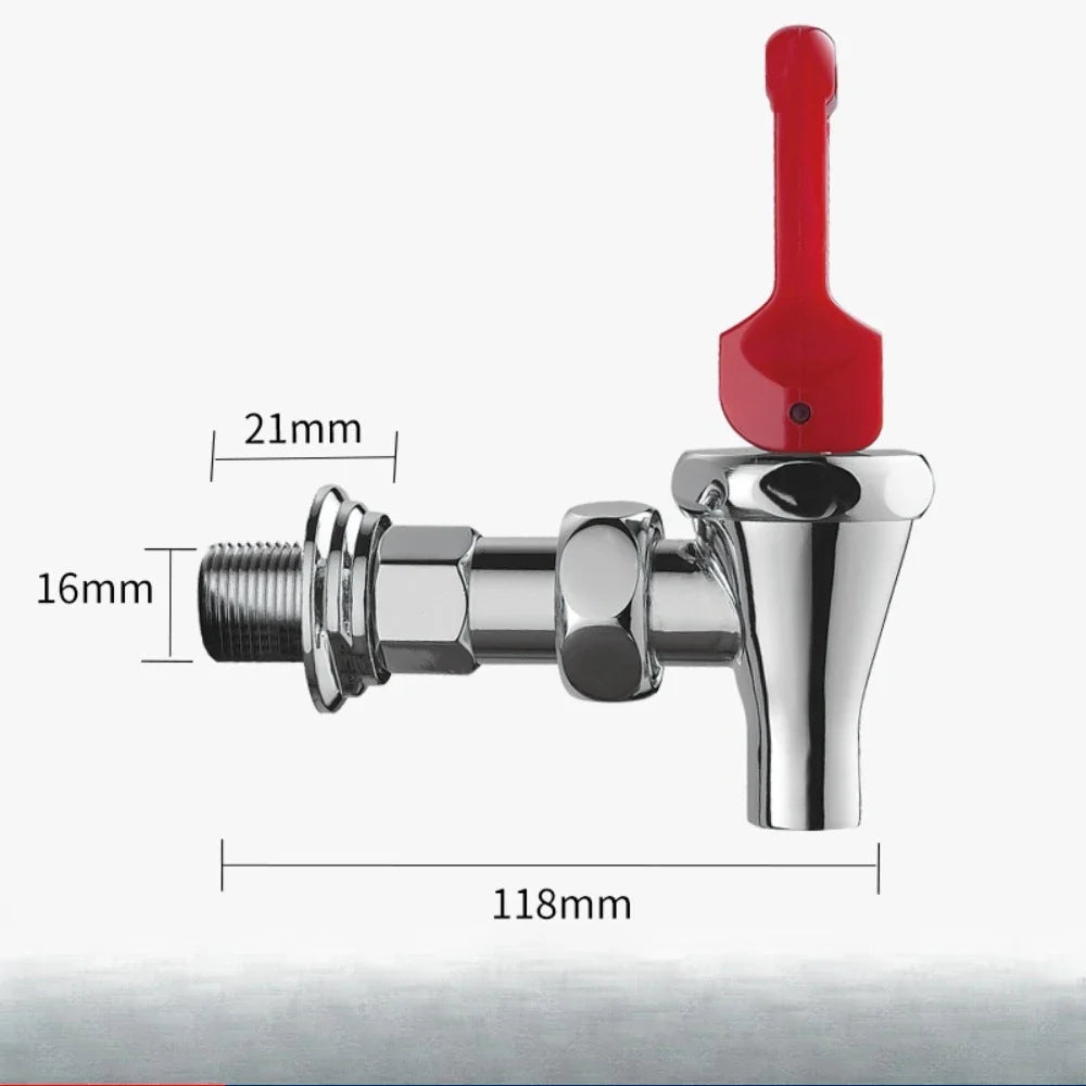 Brass Replacement Spigot for Beverage Dispensers & Drink Jars