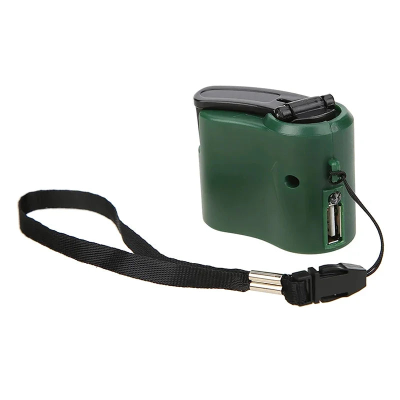 Emergency Outdoor Hand Crank Power Dynamo Charger 5 5V Travel