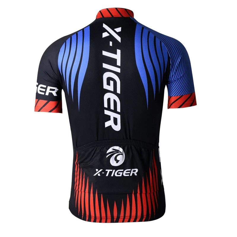 X-TIGER Men's MTB Cycling Jersey – Quick-Dry Breathable Bike Top