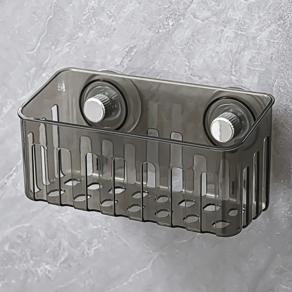 Suction Cup Sponge Holder | No-Drill Sink & Shower Organizer