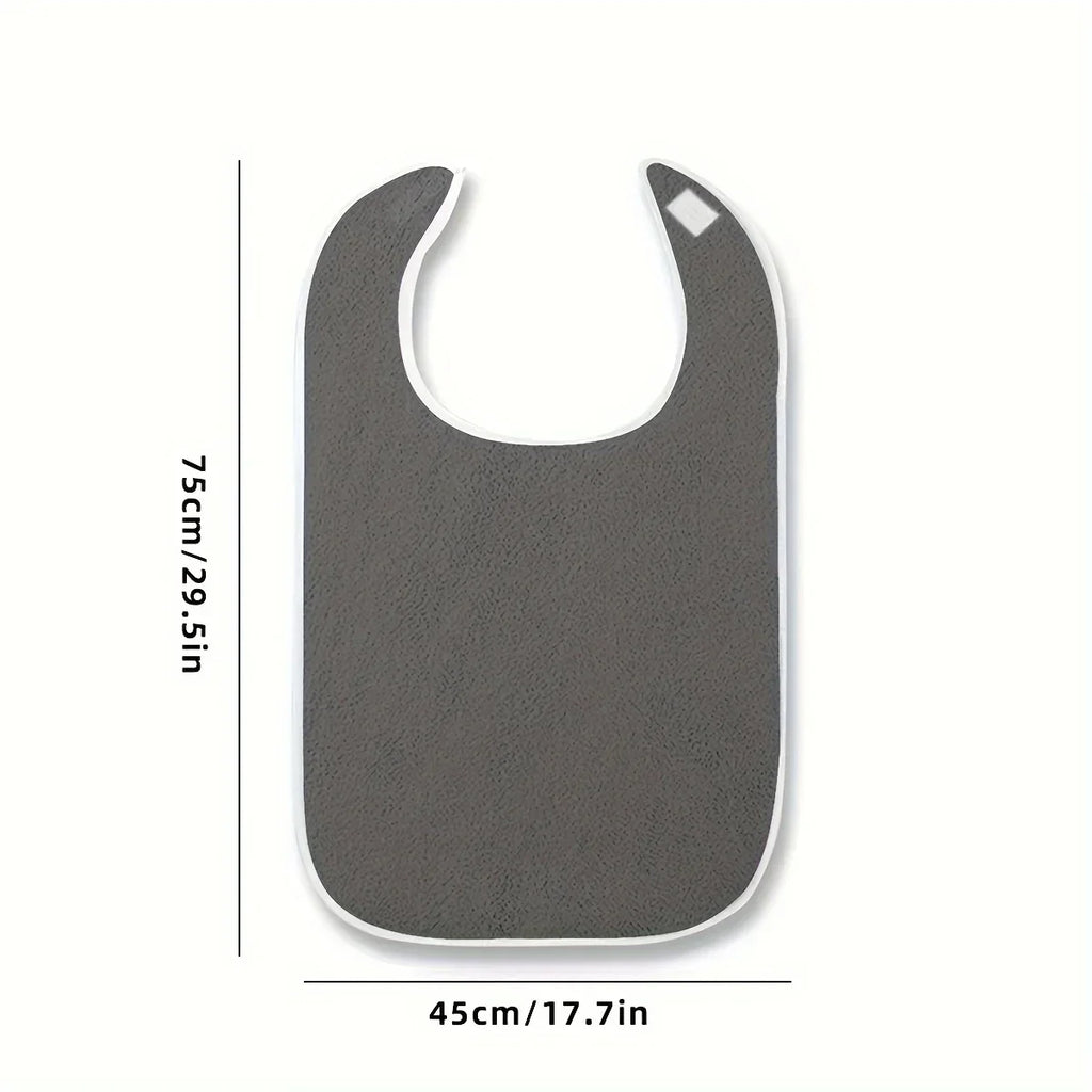 Coated Adult Apron Reusable Waterproof Terry Bibs Bring Pocket Women